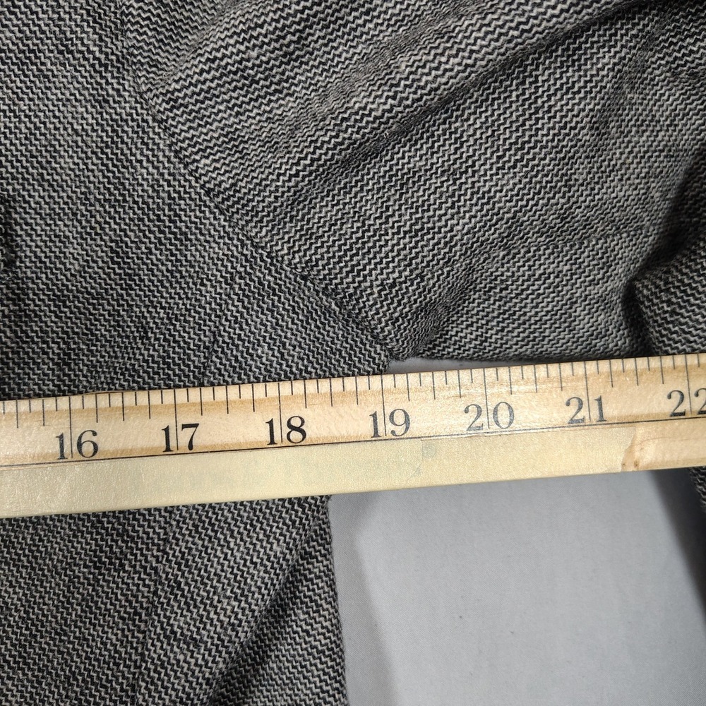 Eddie Bauer Blazer Mens M Grey Herringbone Wool Blend Two Button Sport Coat - Picture 7 of 11